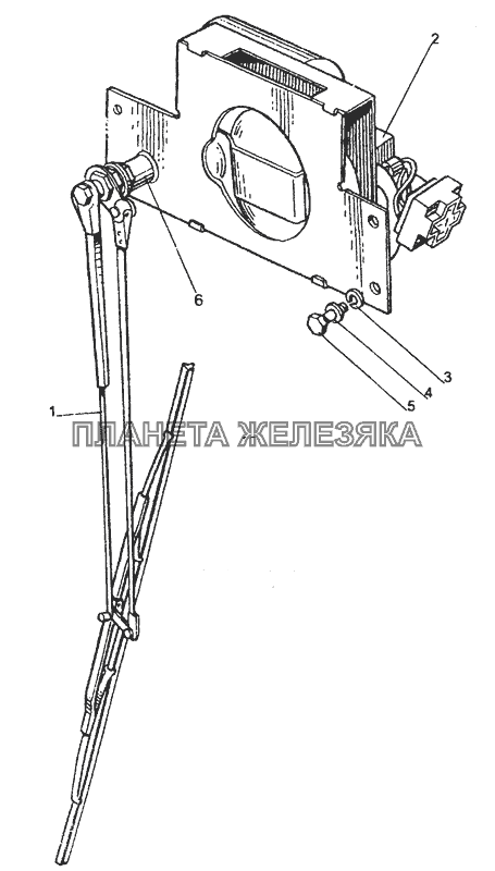 5205 Стеклоочиститель переднего стекла МТЗ-80 (2002)